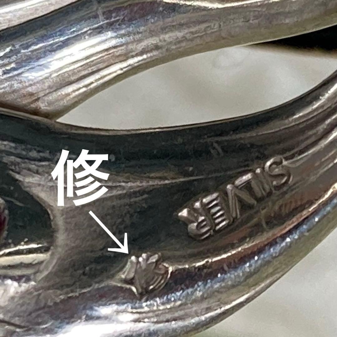 シルバールビーリング 約21号サムリングレディースメンズユニセックス　修デザイン