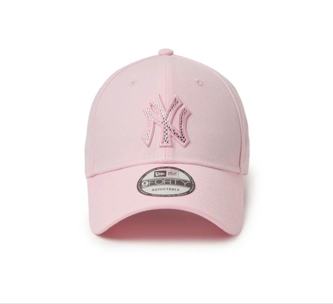 完売！ニューエラ 9FORTY ラインストーン NY ピンク ヤンキース 正規品