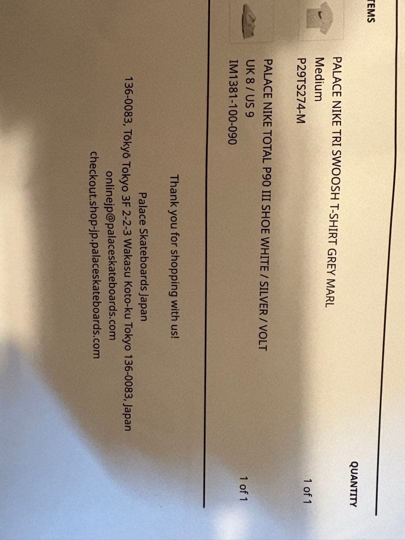 【完売商品】 PALACE x Nike スニーカー