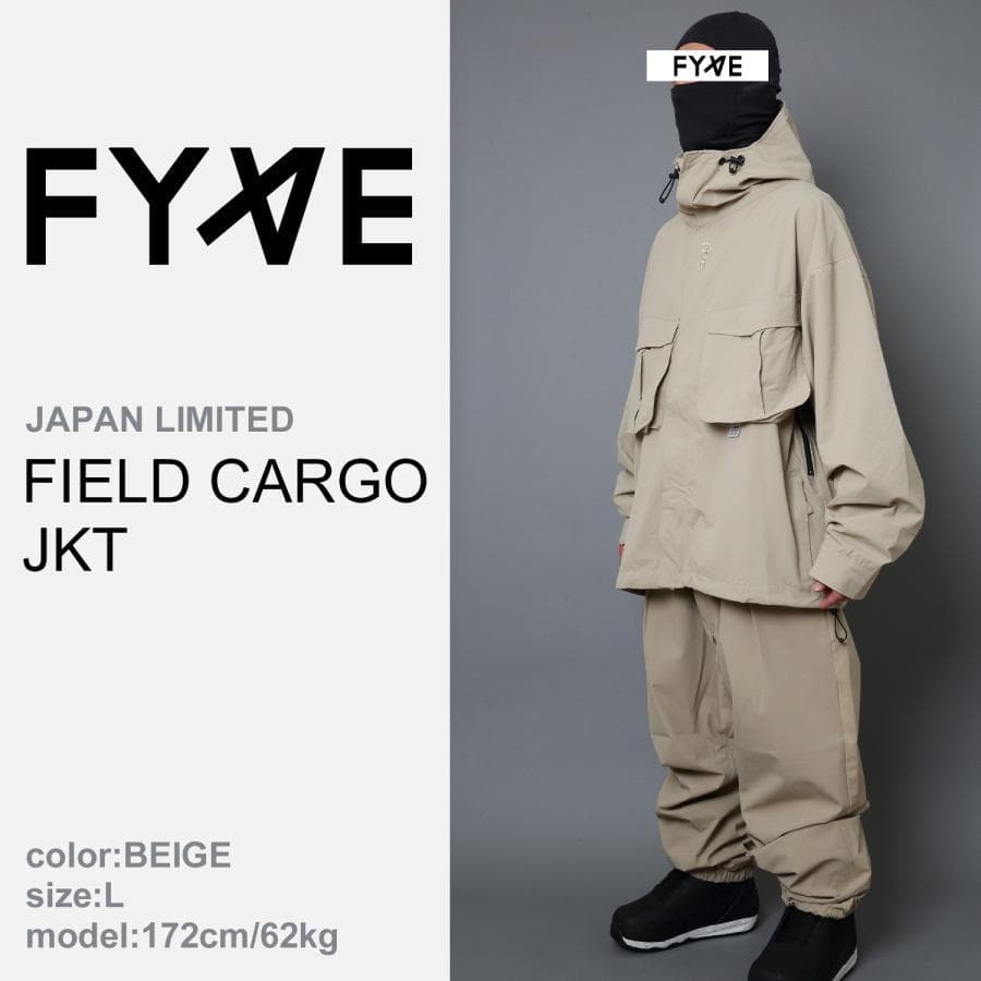 FYVE 日本限定 スノーボードウェア 新品 カーゴジャケット ベージュ L