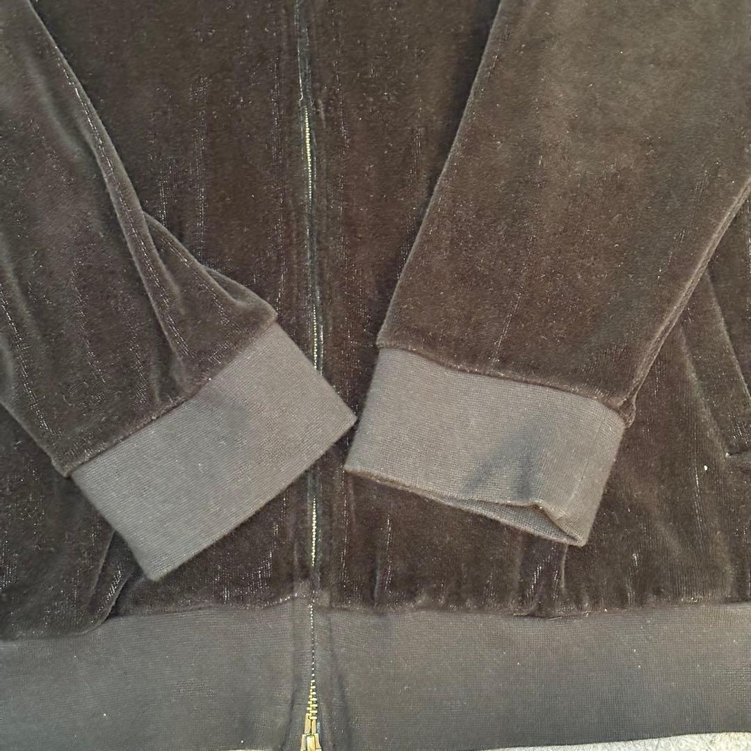 美品　フレッドペリー ベロア ジャケット 黒 金ロゴ L ユニセックス 希少