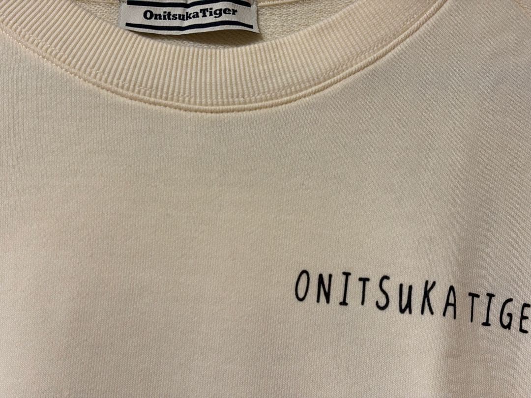 オニツカタイガー 刺繍 トレーナー ホワイト XLサイズ