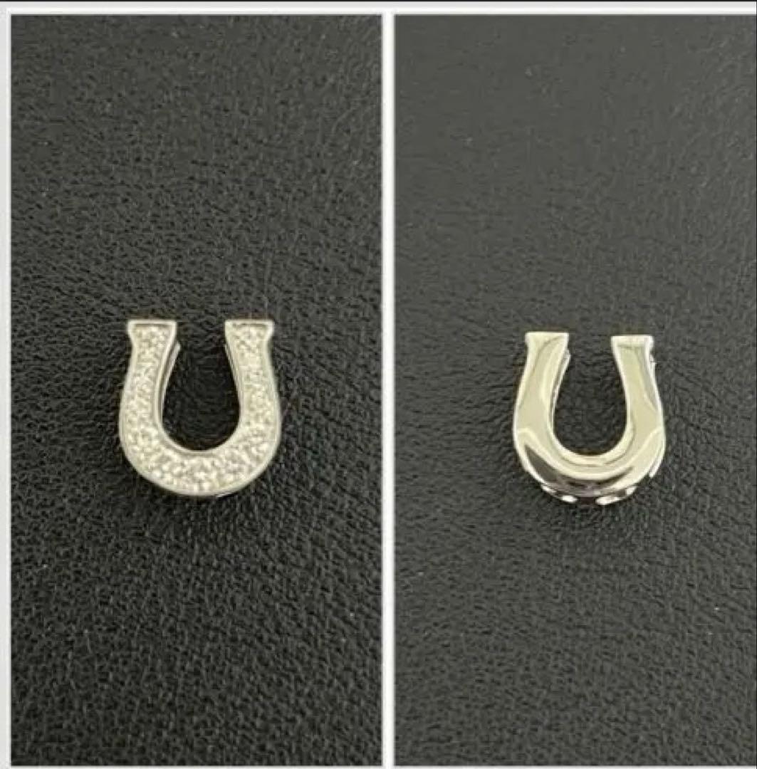 つ*様 PT900馬蹄喜平チャームの み、天然ダイヤ付き、50g入ります