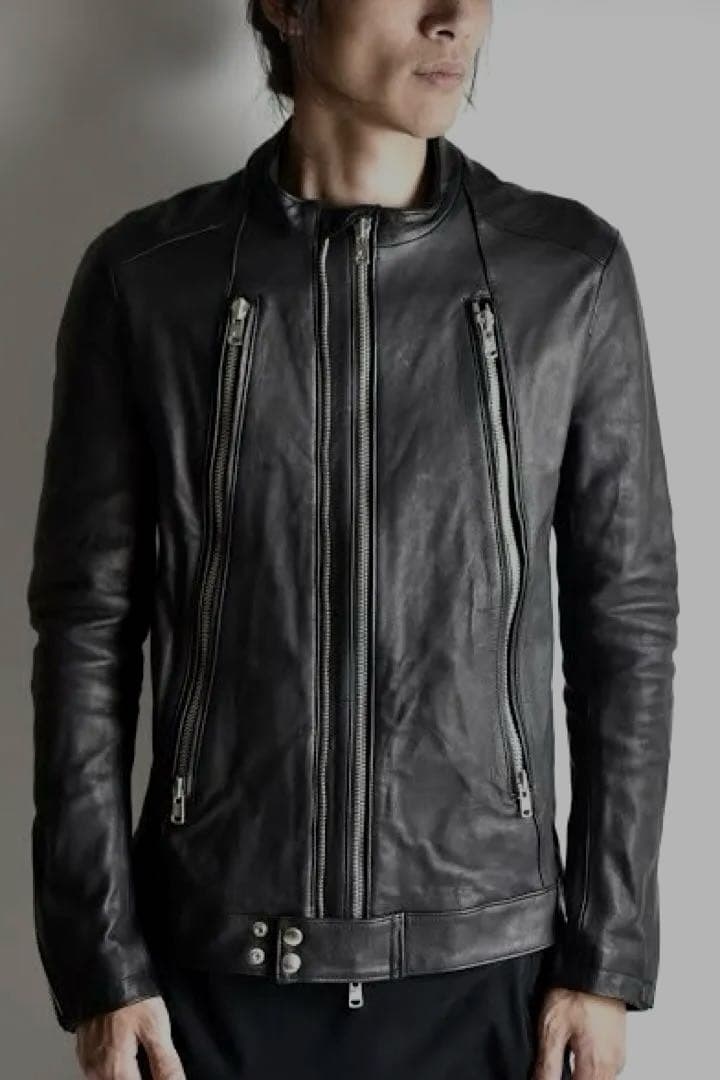 RIPVANWINKLE 定価¥239,800 ディアスキンレザーライダース鹿革