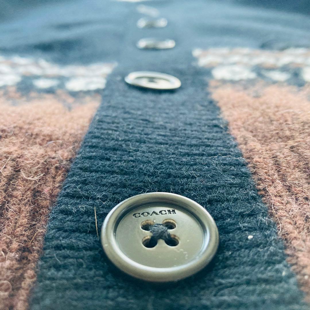 【美品】COACH コーチオーバーサイズド カーディガン アルパカ使用 Mサイズ