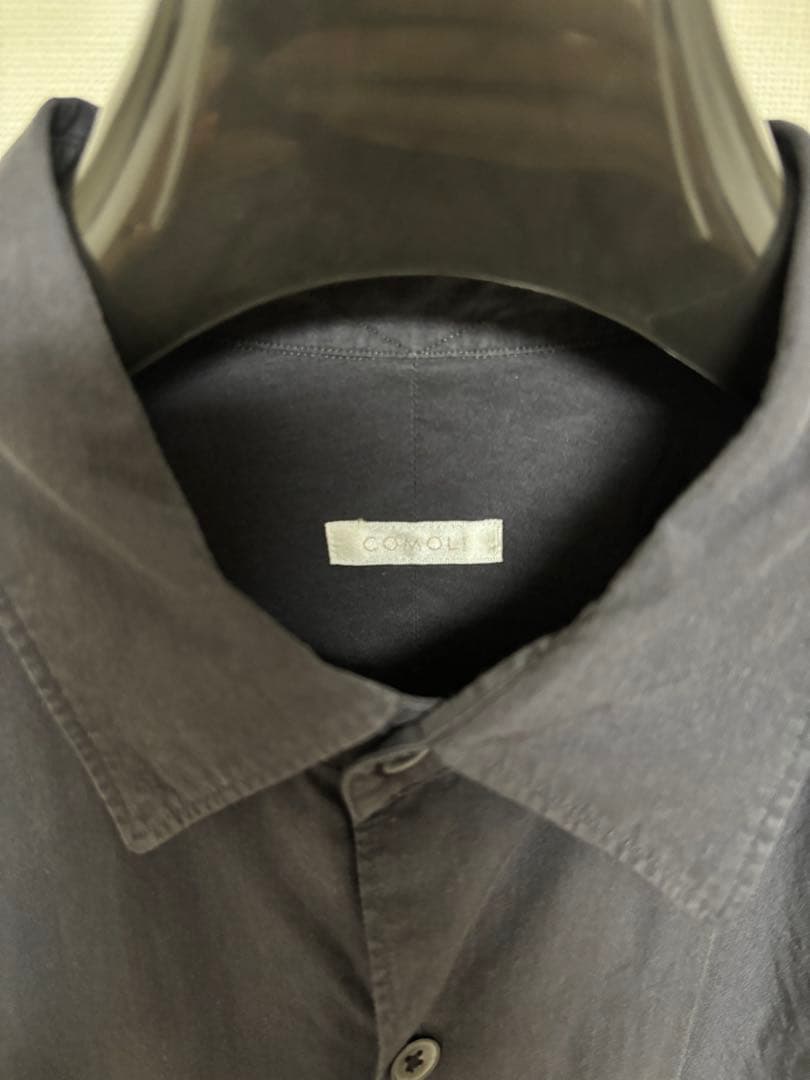 美品 COMOLI コモリ 長袖 オーバーサイズシャツ B01-02001