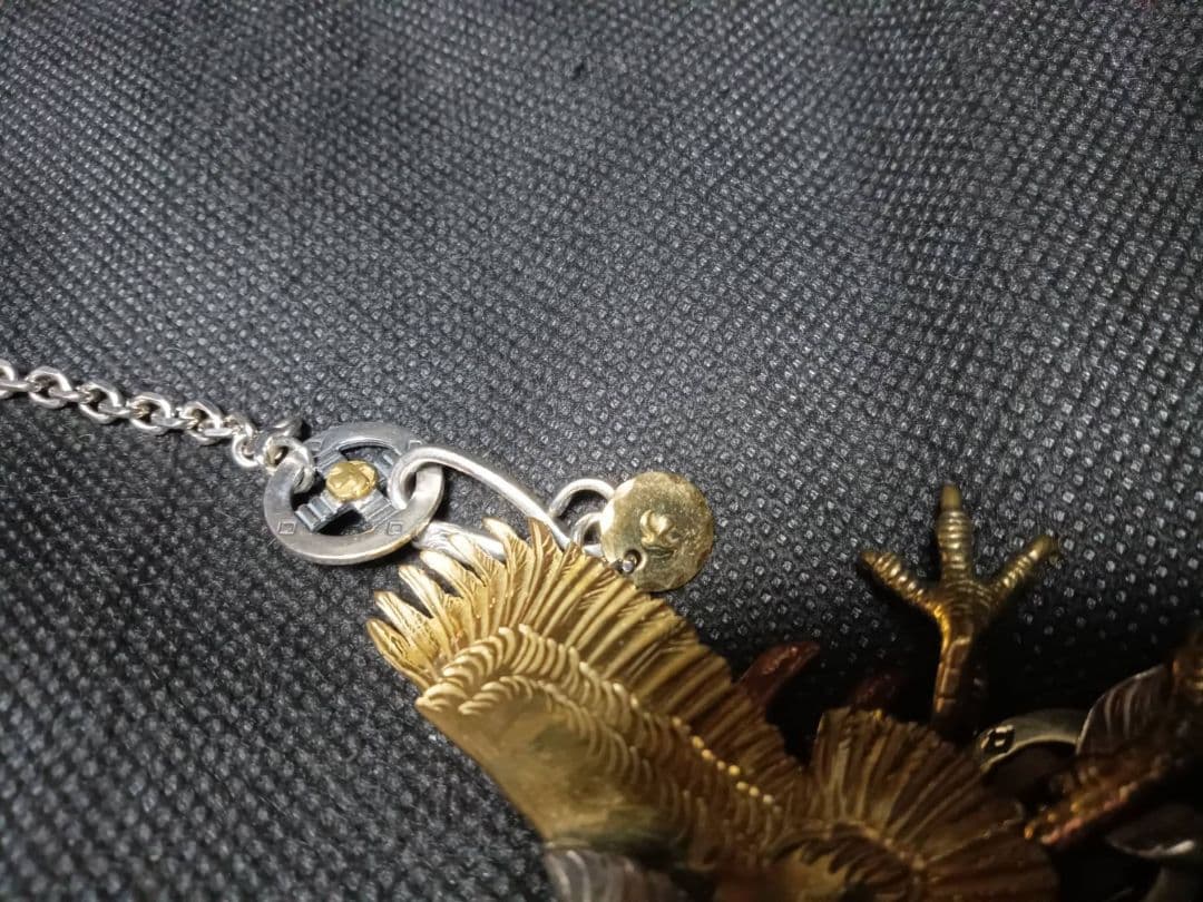 専用超激レアプラチナヘッド大イーグルフェザーネックレス大人の高級ネックレス