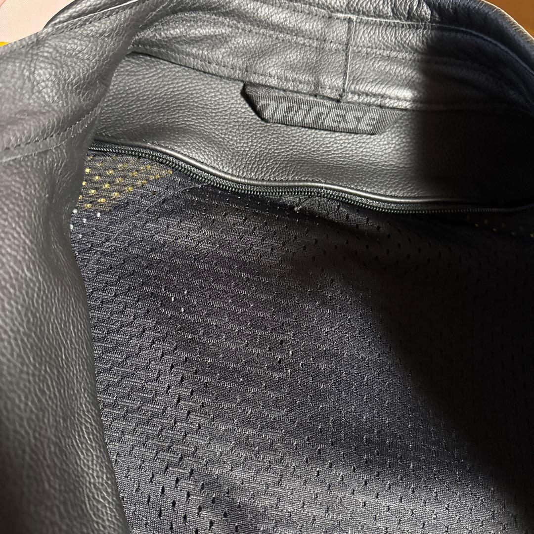 希少☘️Daineseバイク用レザージャケット黒/黄❣️最終価格❣️ サイズ48