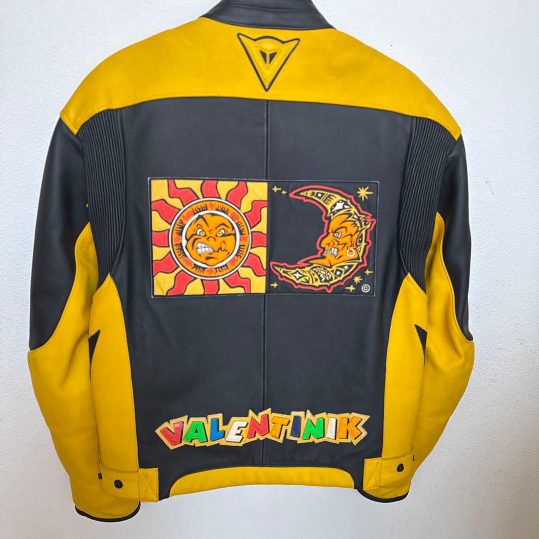 希少☘️Daineseバイク用レザージャケット黒/黄❣️最終価格❣️ サイズ48