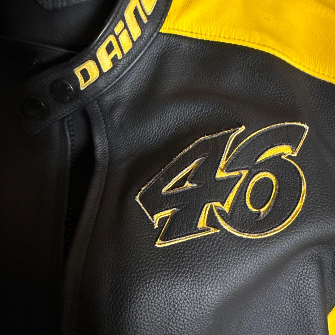 希少☘️Daineseバイク用レザージャケット黒/黄❣️最終価格❣️ サイズ48