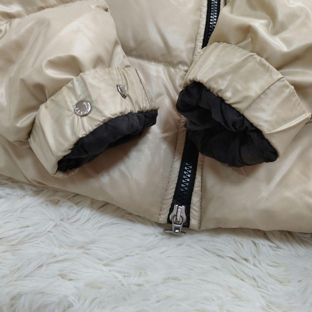 18242✨モンクレール BADIA ビッグロゴ ダウンジャケット ベージュ