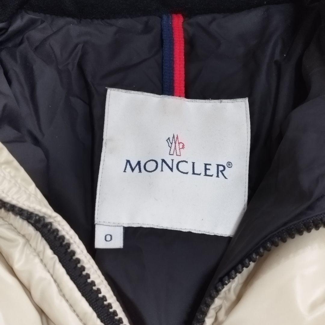 18242✨モンクレール BADIA ビッグロゴ ダウンジャケット ベージュ