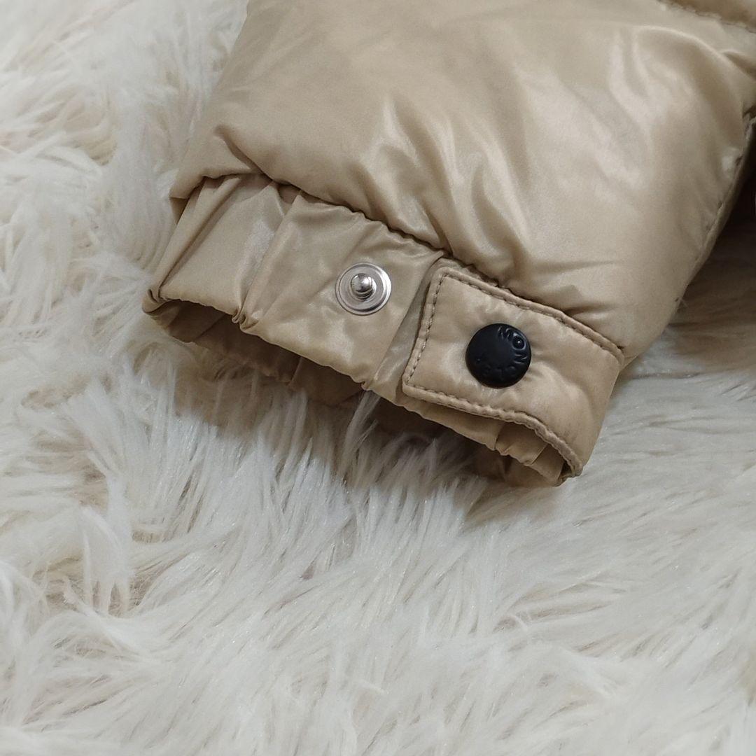 18242✨モンクレール BADIA ビッグロゴ ダウンジャケット ベージュ