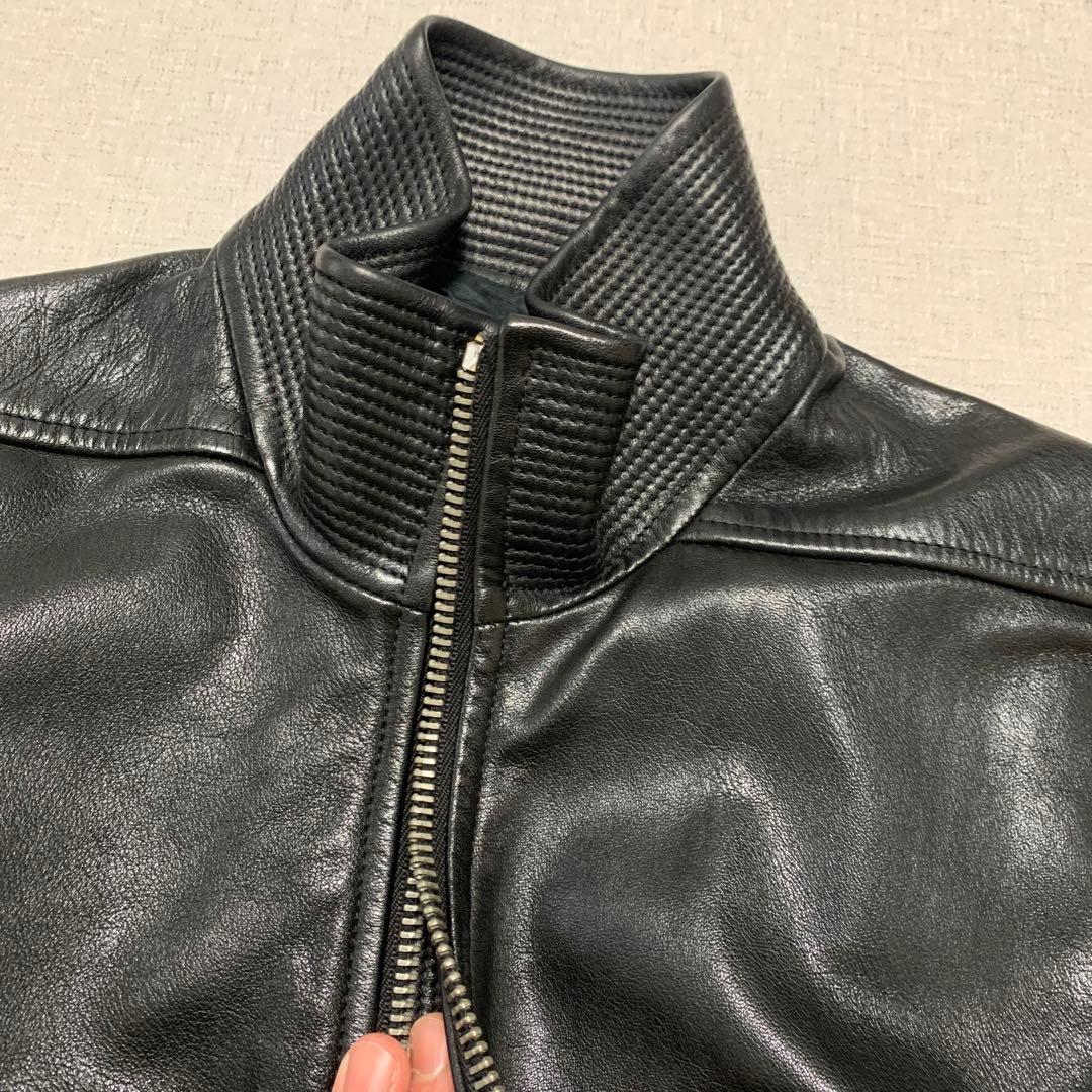 Rick Owens リックオウエンス レザージャケット 46 ハイネック