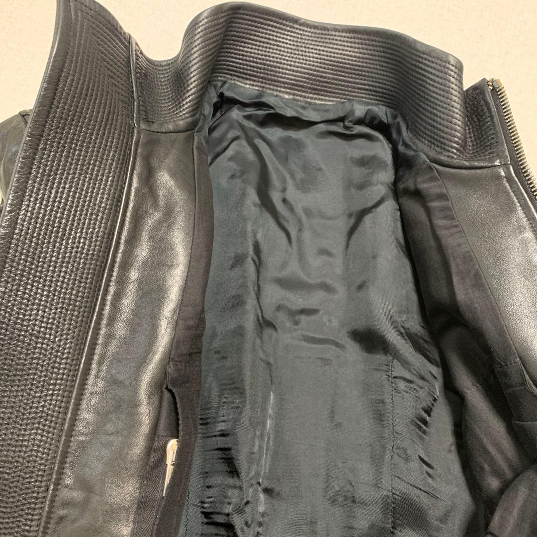 Rick Owens リックオウエンス レザージャケット 46 ハイネック