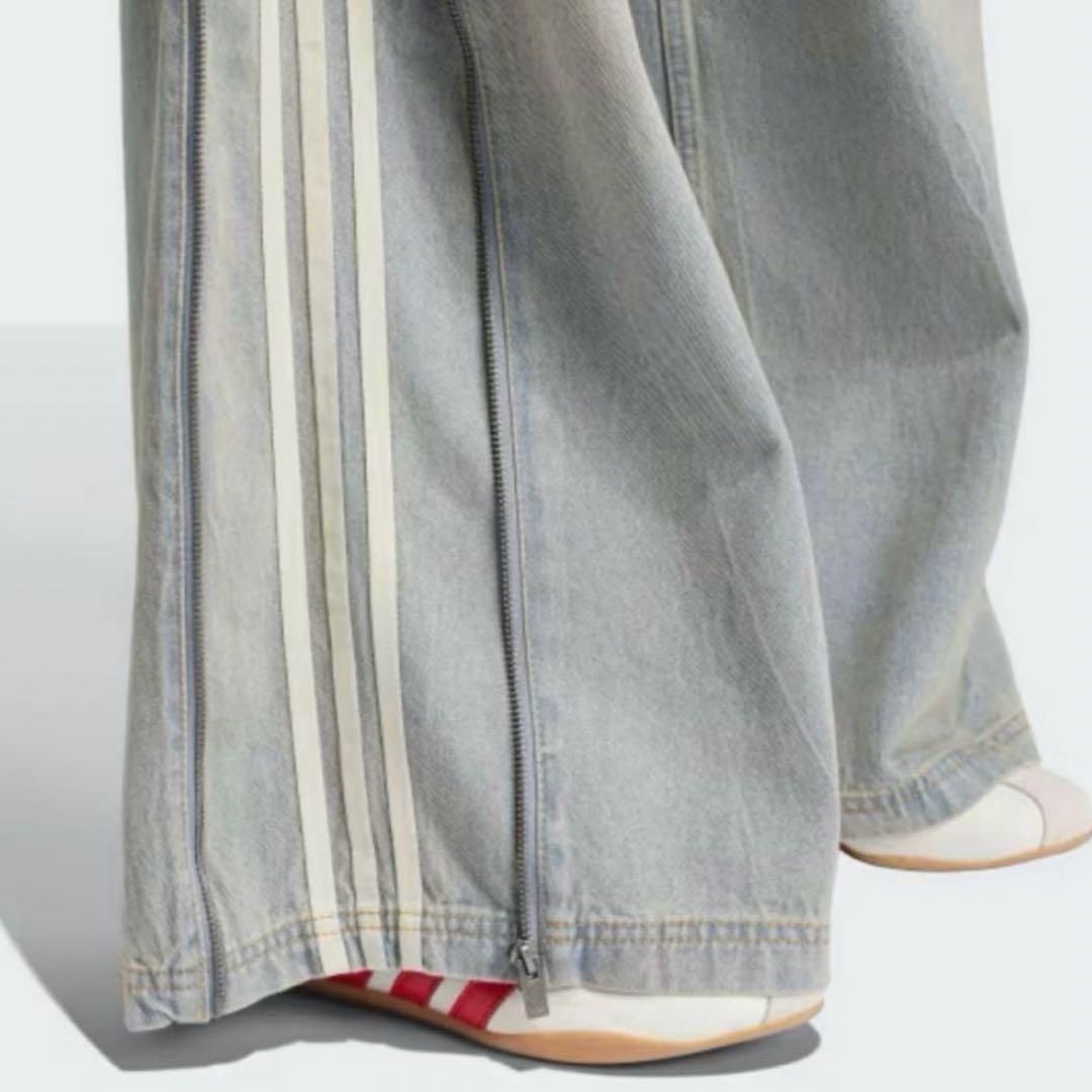 新品未使用☆adidas アディダス デニムジップパンツ 26ジーンズ