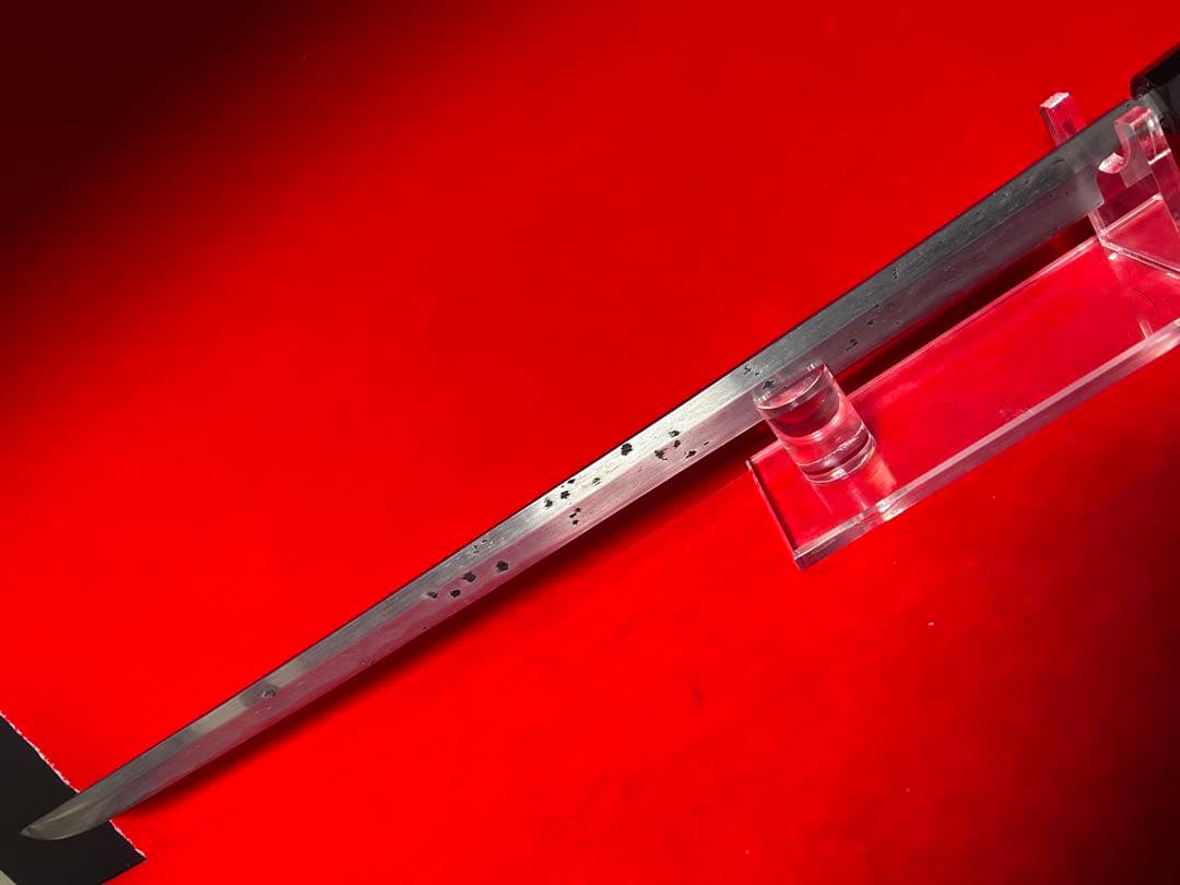 01560 包丁　マグロ包丁　玉鋼　手研ぐ　刃文有り　地肌有り　中古品