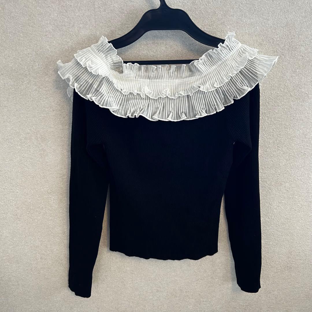 スナイデル　プリーツドッキングプルオーバー　黒