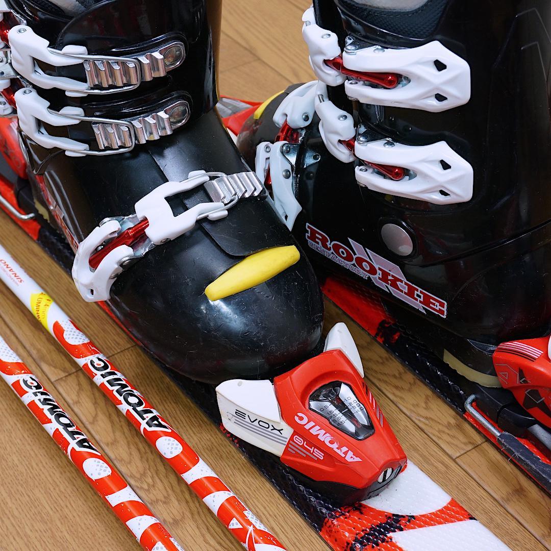 メンテ済 120cm 靴23cm ATOMIC スキーセット おまけ