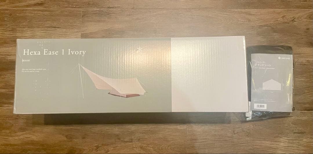 【新品未使用】スノーピーク ヘキサイーズ1 アイボリー グランドシートセット