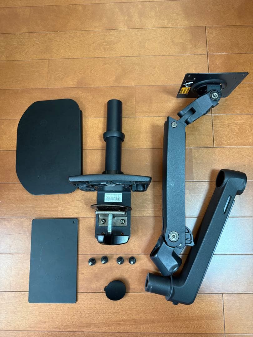 エルゴトロン LX モニターアーム マットブラック 補強プレート付