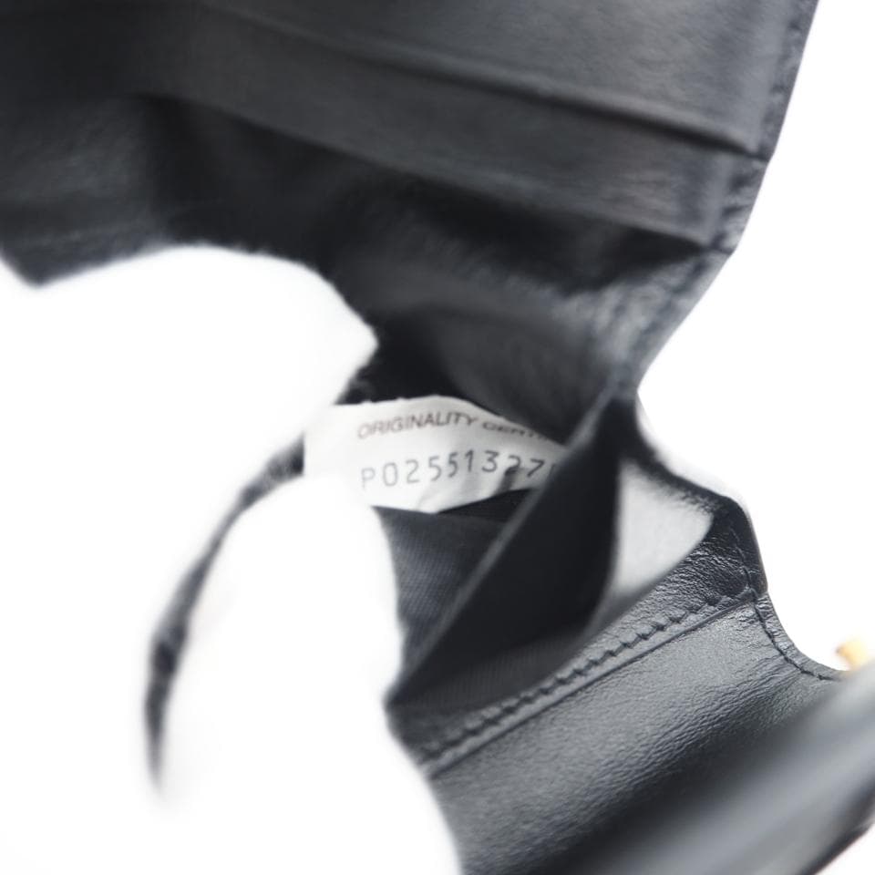 BOTTEGA VENETA 三つ折り財布 イントレチャート ブラック 黒 美品