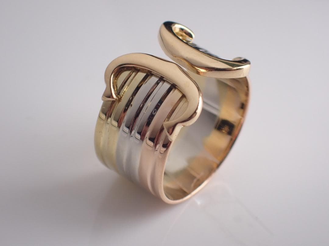 Cartier　カルティエ　C2リング　指輪　750WG/PG YG 52号