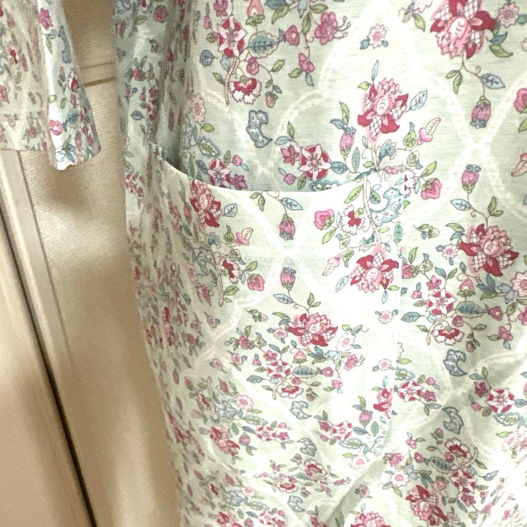 新品未使用タグ付　日本製ワコールミントン　涼しい綿ニットパジャマ七分袖Mサイズ