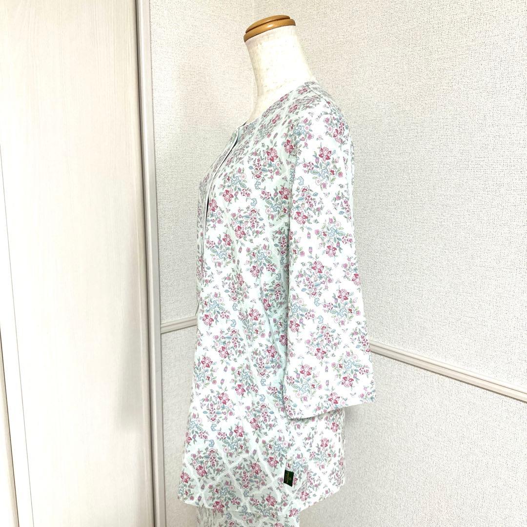 新品未使用タグ付　日本製ワコールミントン　涼しい綿ニットパジャマ七分袖Mサイズ