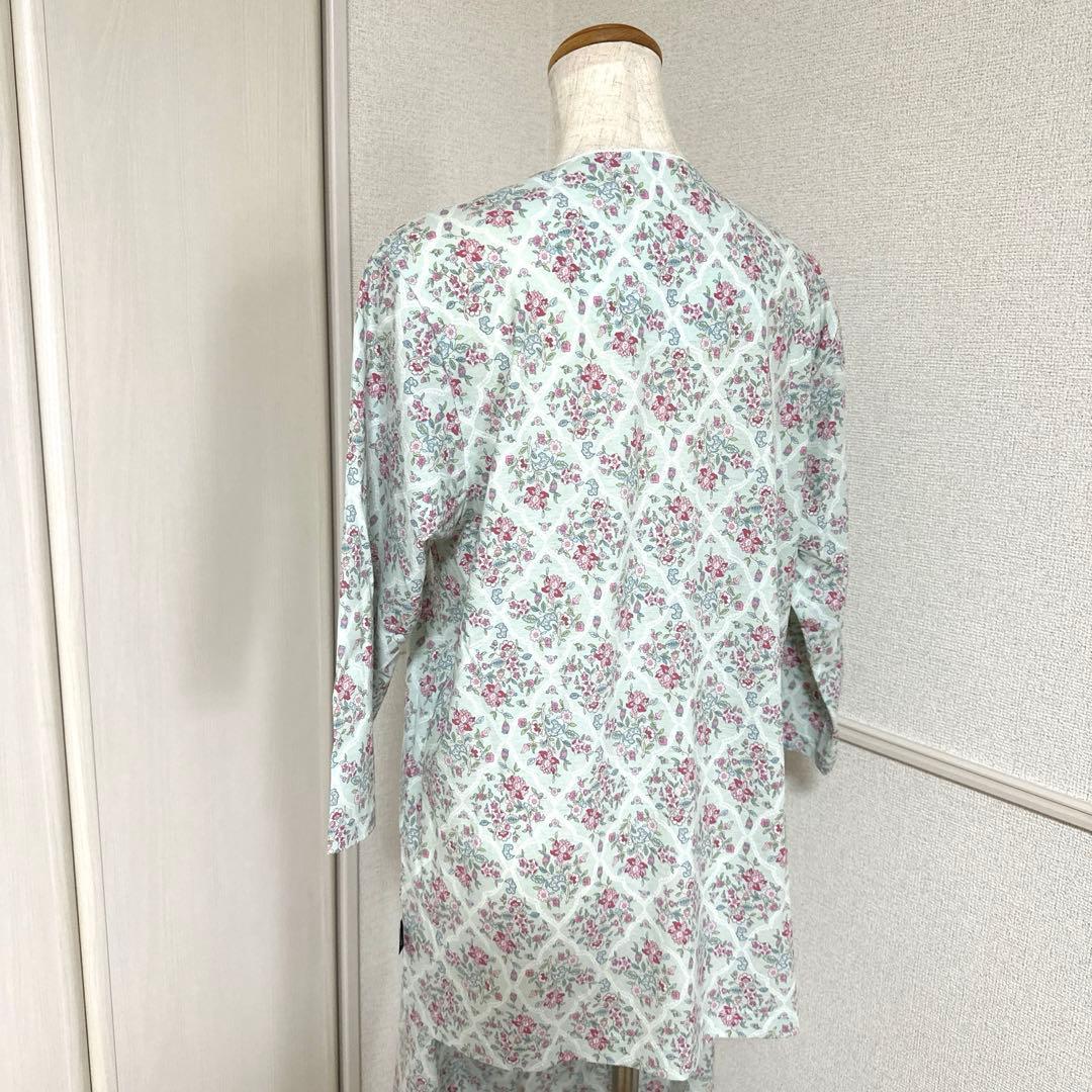 新品未使用タグ付　日本製ワコールミントン　涼しい綿ニットパジャマ七分袖Mサイズ