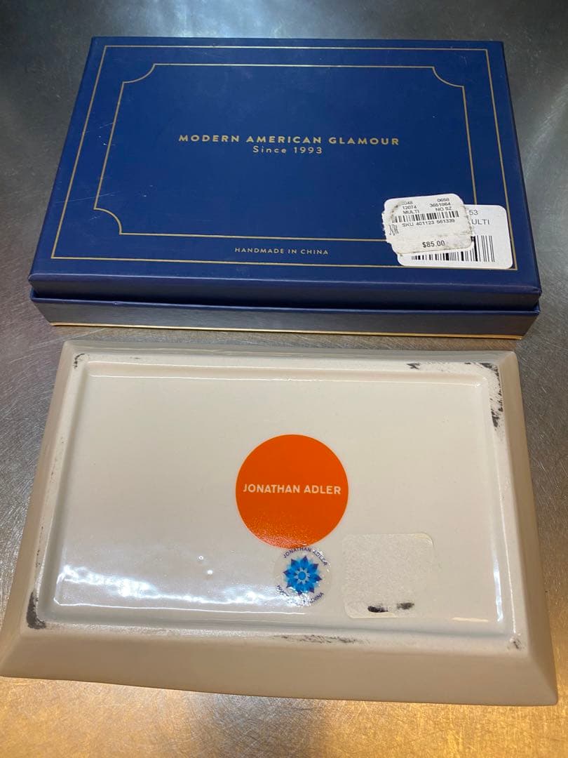 ヒョウと虎のセット　ジョナサン アドラー　現地調達 トレイ