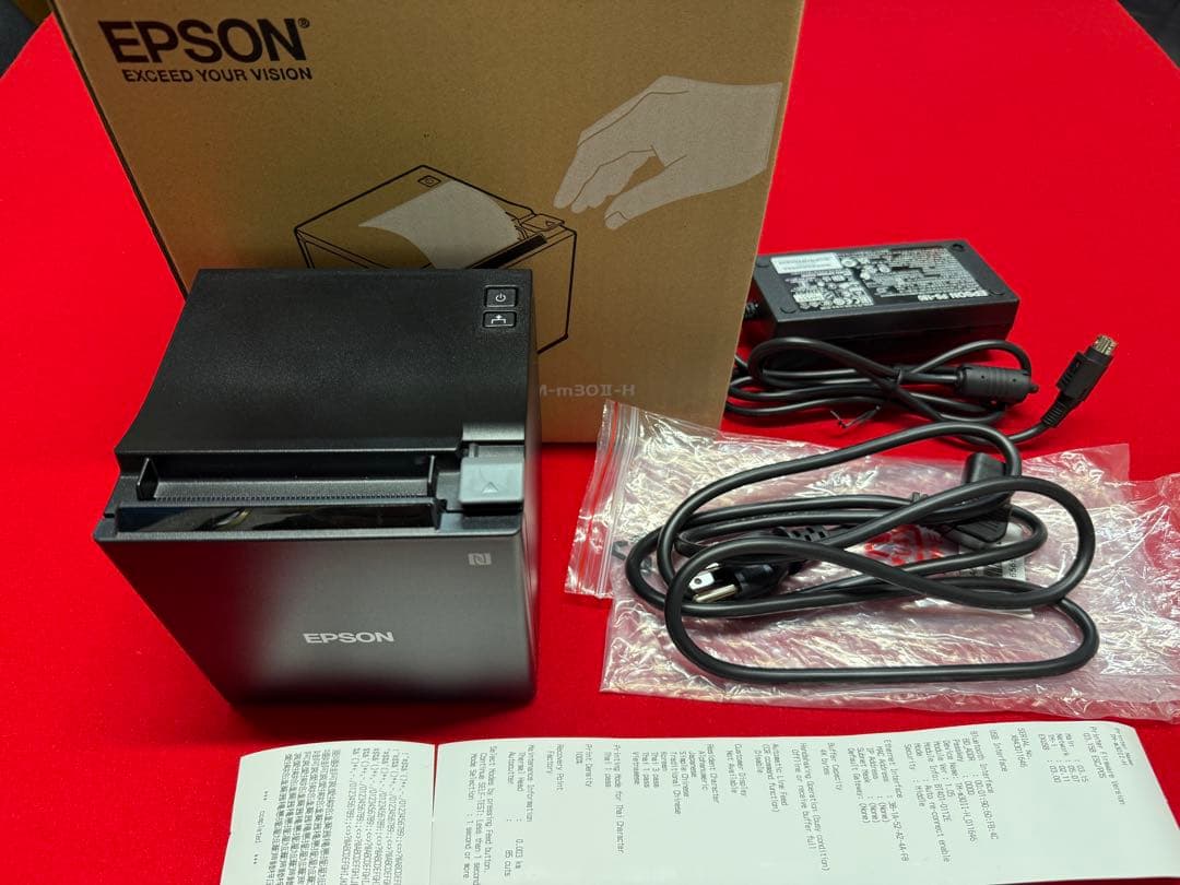 使用極少 EPSON TM-m30Ⅱ-H ブラック レシートプリンター ⑤