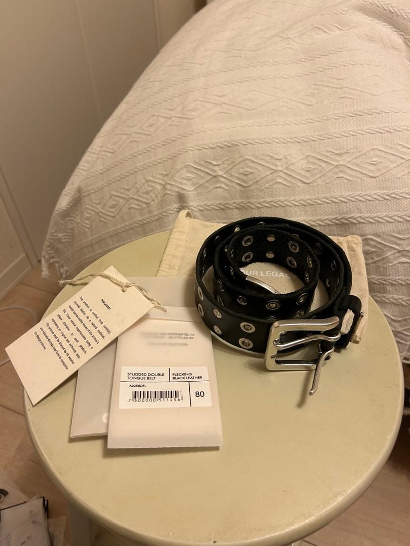 小物 our legacy Studded Double Tongue Belt 80