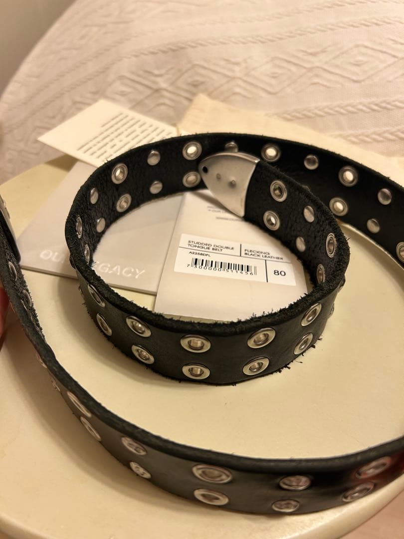 小物 our legacy Studded Double Tongue Belt 80