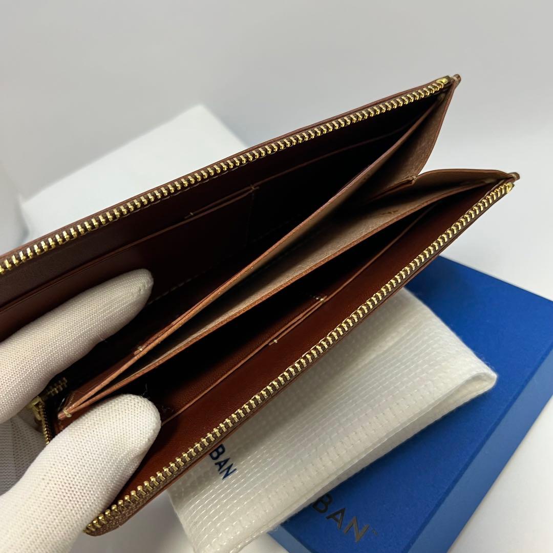 美品 土屋鞄 ディアリオ ロングLファスナー 長財布