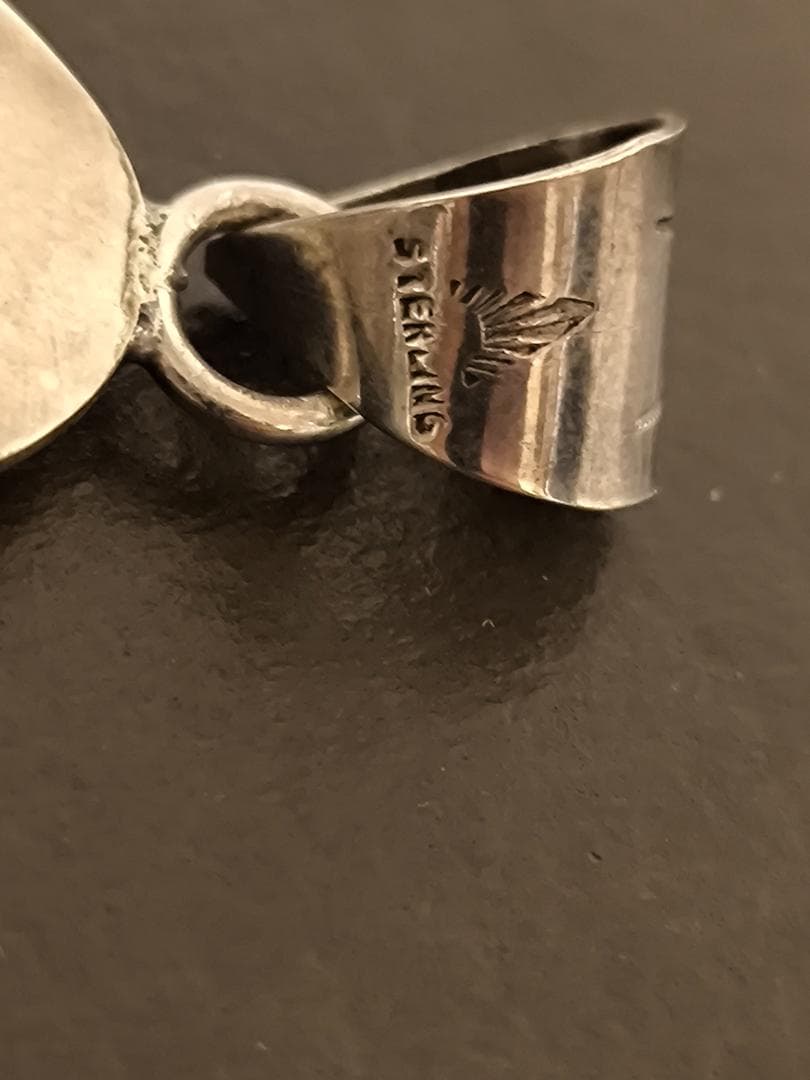 ヴィンテージ ナバホ スターリングシルバー ターコイズ ペンダントトップ