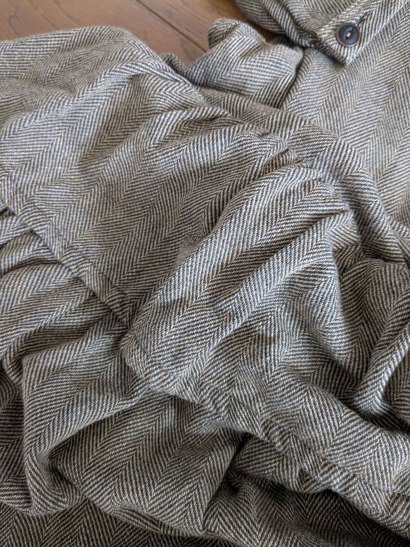 45R　未使用品 インディゴネルのティアードフリルドレス 定価70400円