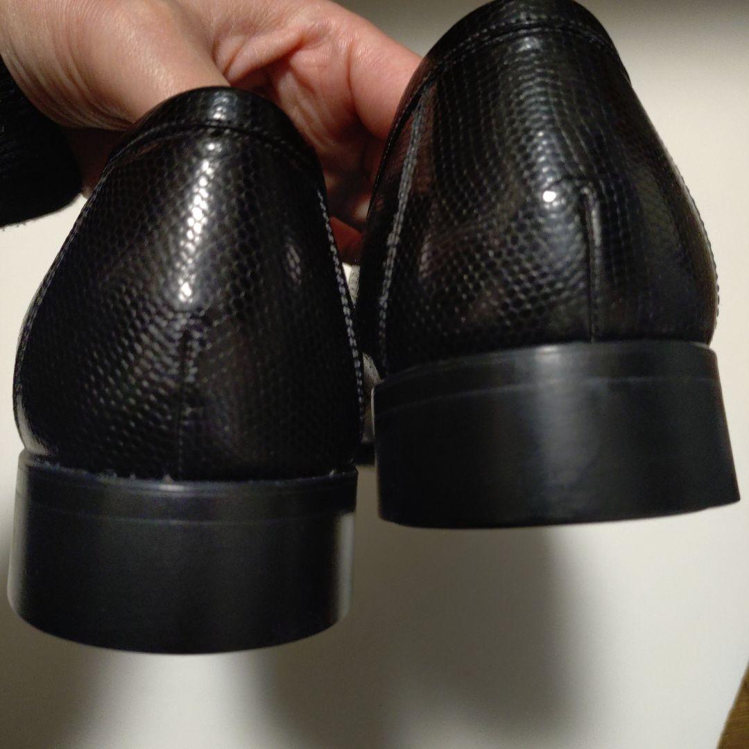 新品未使用　REGAL　ブラウン社　ローファー　ブラックリザード