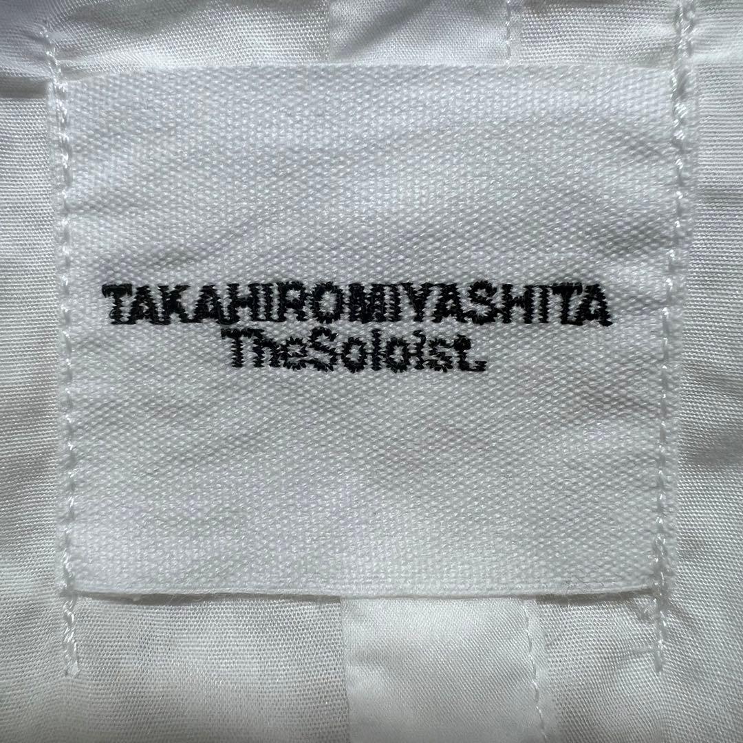『タグ付き』　タカヒロミヤシタザソロイスト 白シャツ　ハイネック　白　【S】