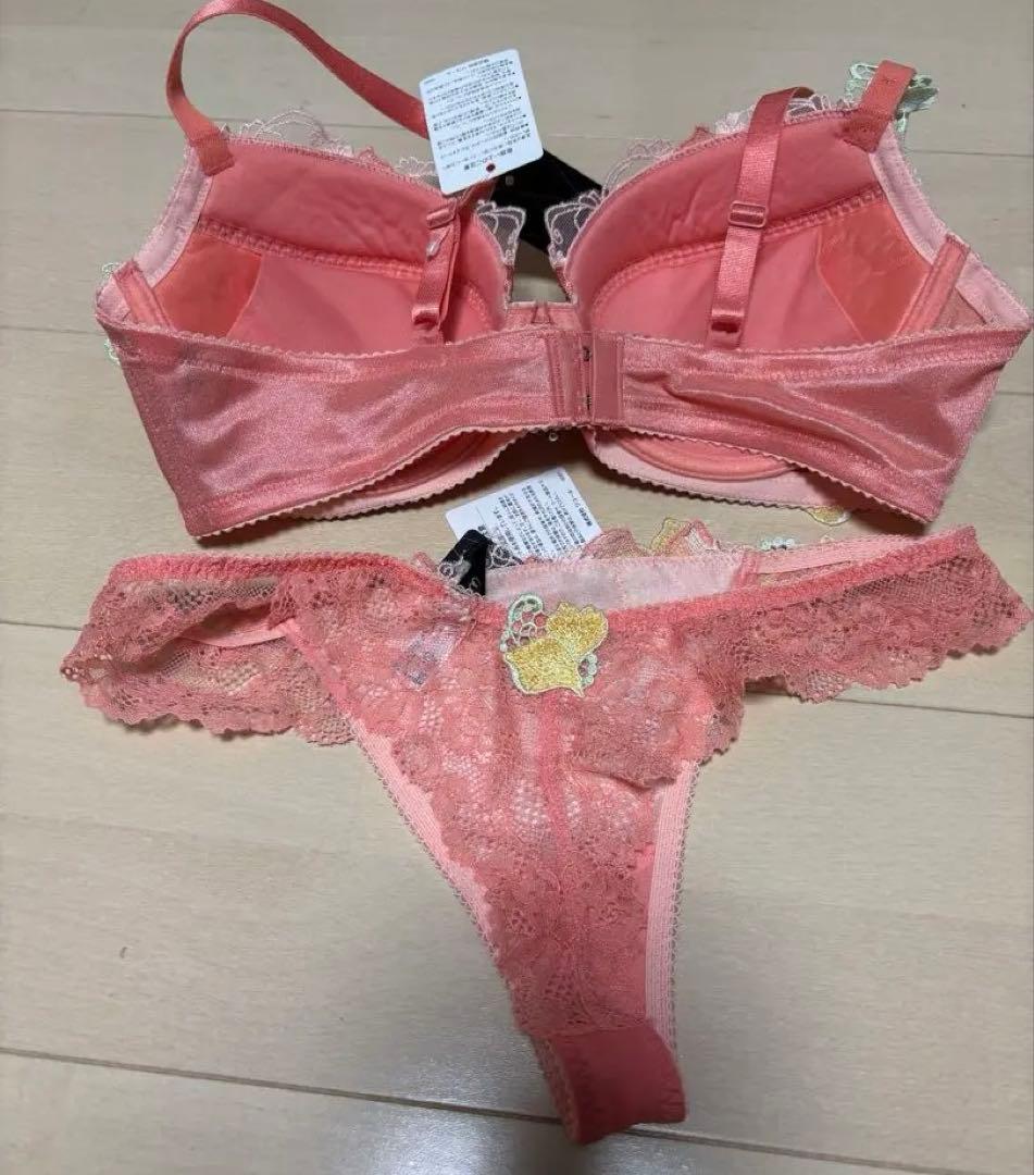 ワコール　サルート86Gリボンの騎士　ブラソングセット　OR オレンジ　E75L