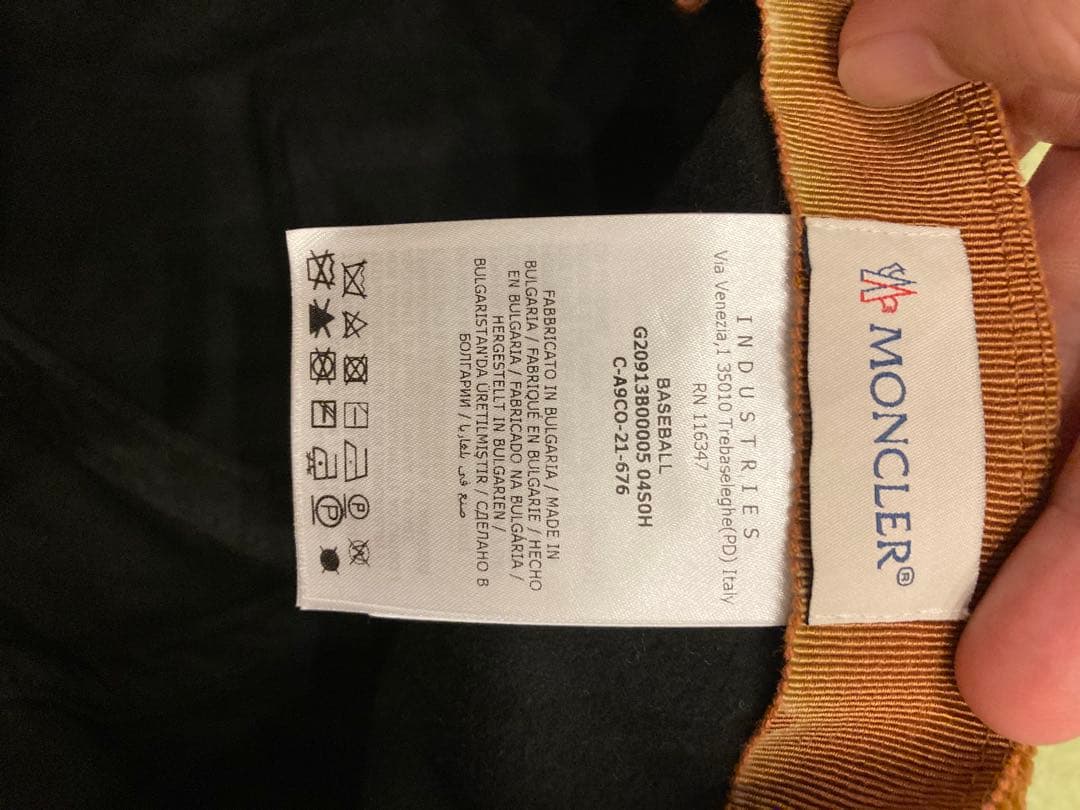 MONCLER コーデュロイキャップ ブラウン