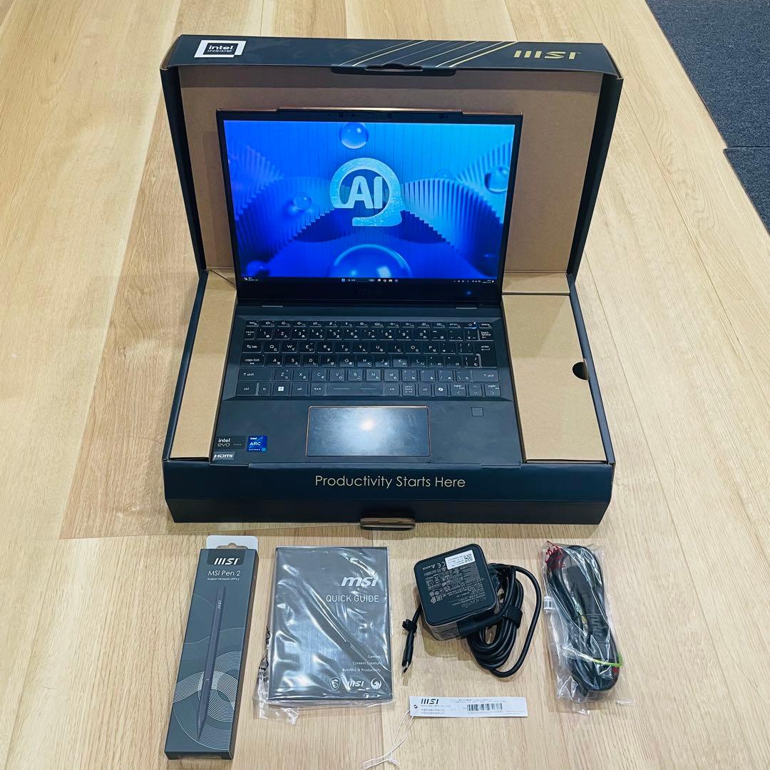 MSI Summit E13 Flip Evoタッチペン、ACアダプタ