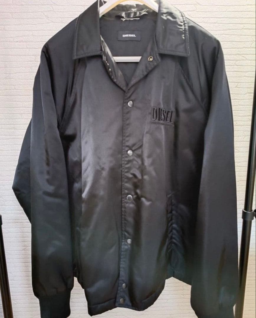 DIESEL ブラック ナイロンジャケット　XXL