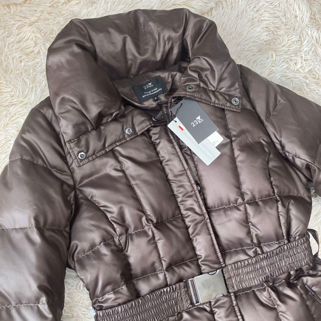 《新品未使用タグ付》23区 38 ダウンコート サイズ38 ダウン95%