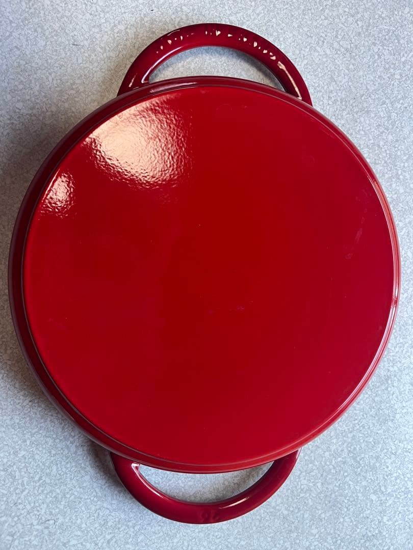 STAUB 鋳鉄 グリルパン ピアグリル　チェリー　　26CM