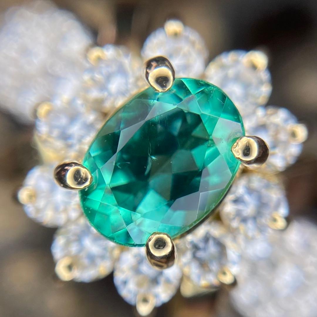 天然 パライバトルマリン 0.64ct×0.72ct P/K 中宝研ブラジル ￼