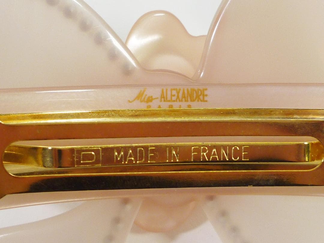 【ALEXANDRE DE PARIS】バレッタ　花　リボン