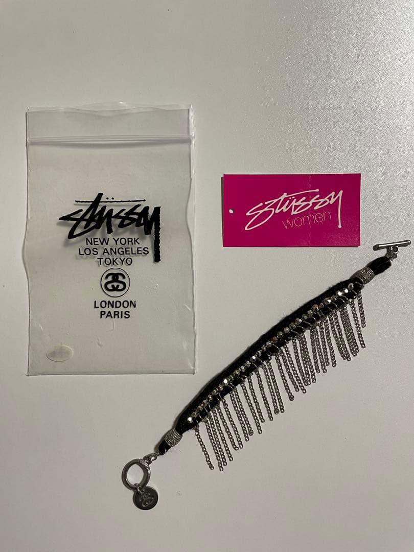 Stussy スカルチャームネックレス &フリンジブレスレット