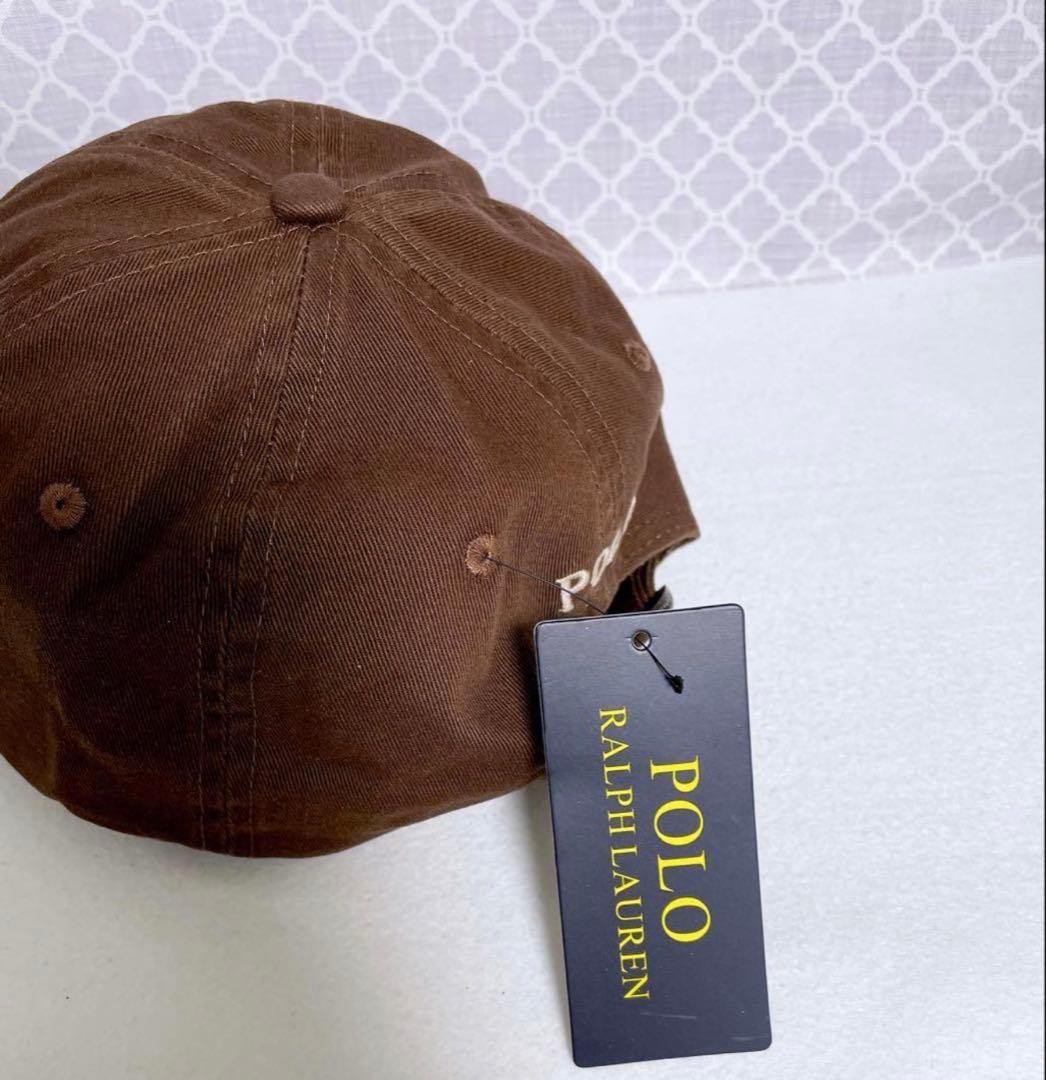 【大人気☆即完売品】ラルフローレン キャップ 帽子 ブラウン 茶色 タグ付