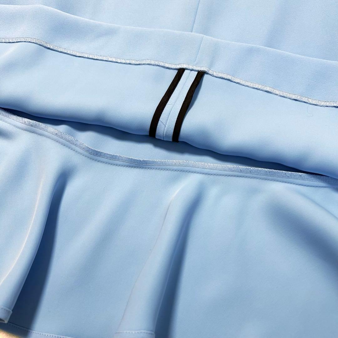 【美品】ヨーコチャン YOKO CHAN フレアスリーブドレス 38 水色